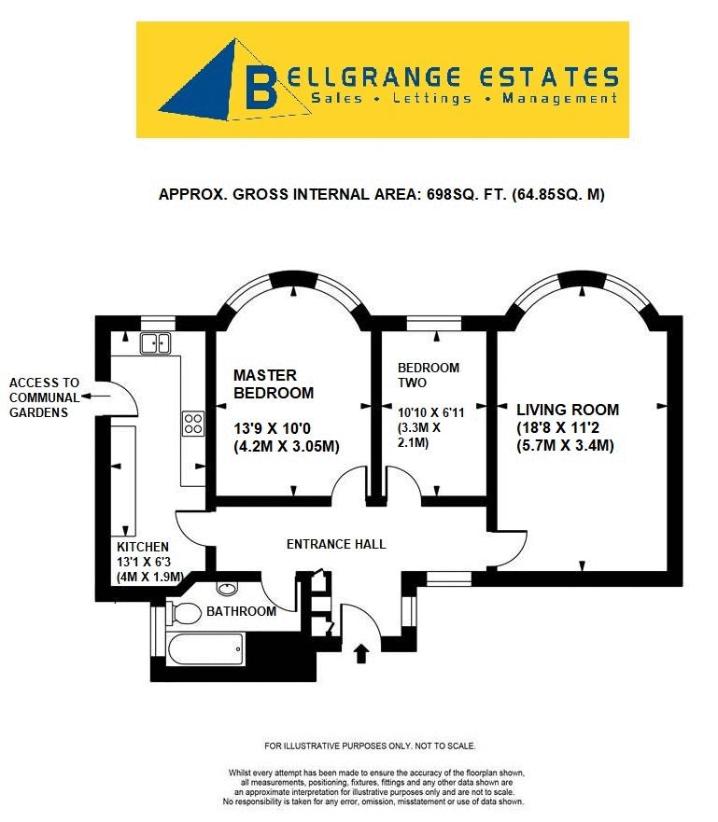 2 bedroom flat for sale - floorplan