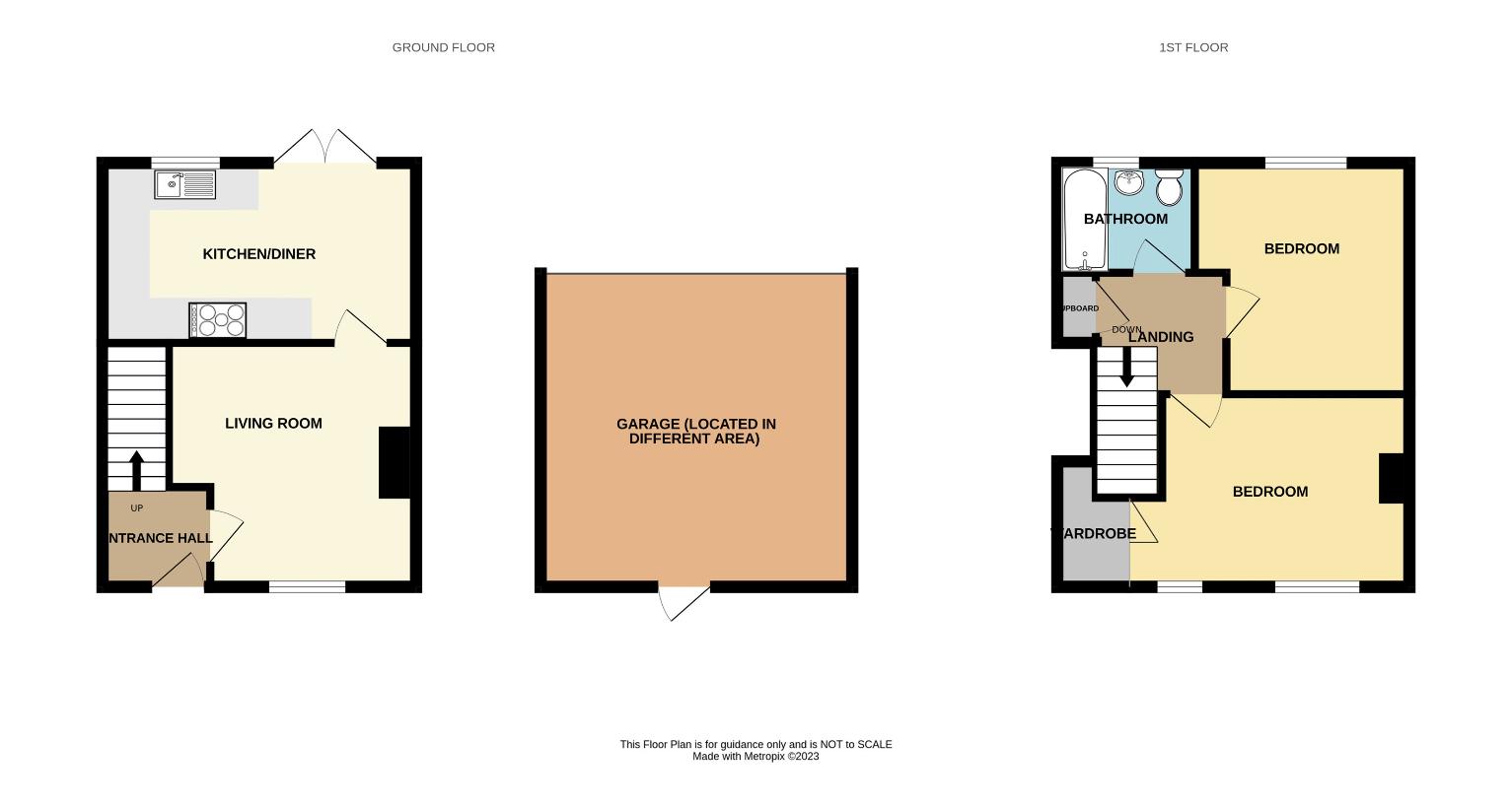 2 bedroom terraced house for sale - floorplan