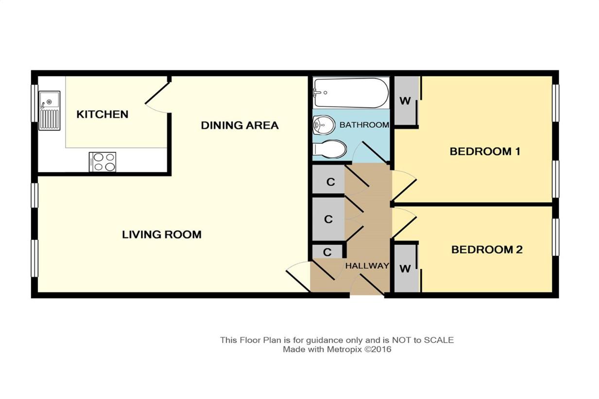 2 bedroom flat for sale - floorplan