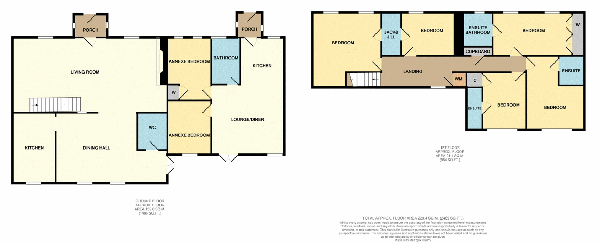 7 bedroom cottage for sale - floorplan