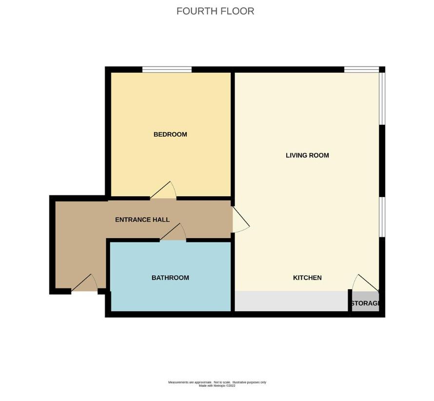 1 bedroom flat for sale - floorplan