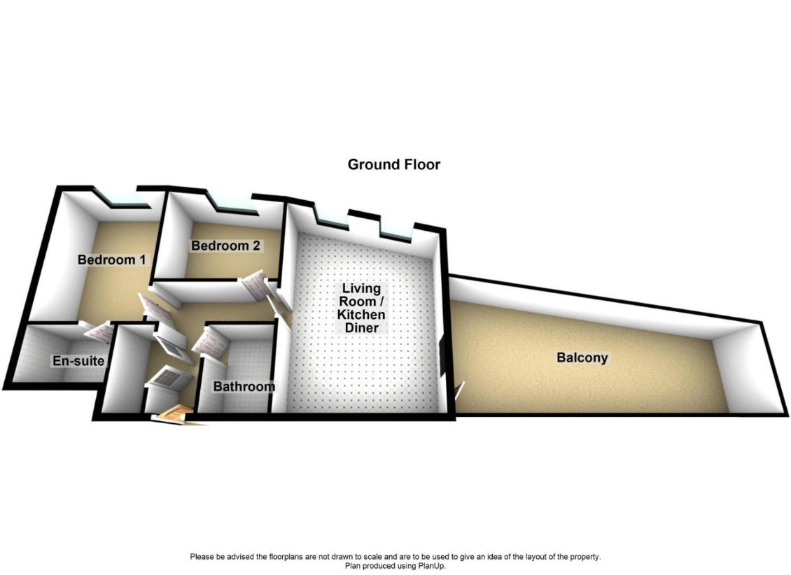 2 bedroom flat for sale - floorplan