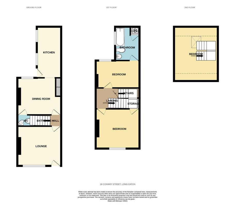 3 bedroom semi-detached house for sale - floorplan