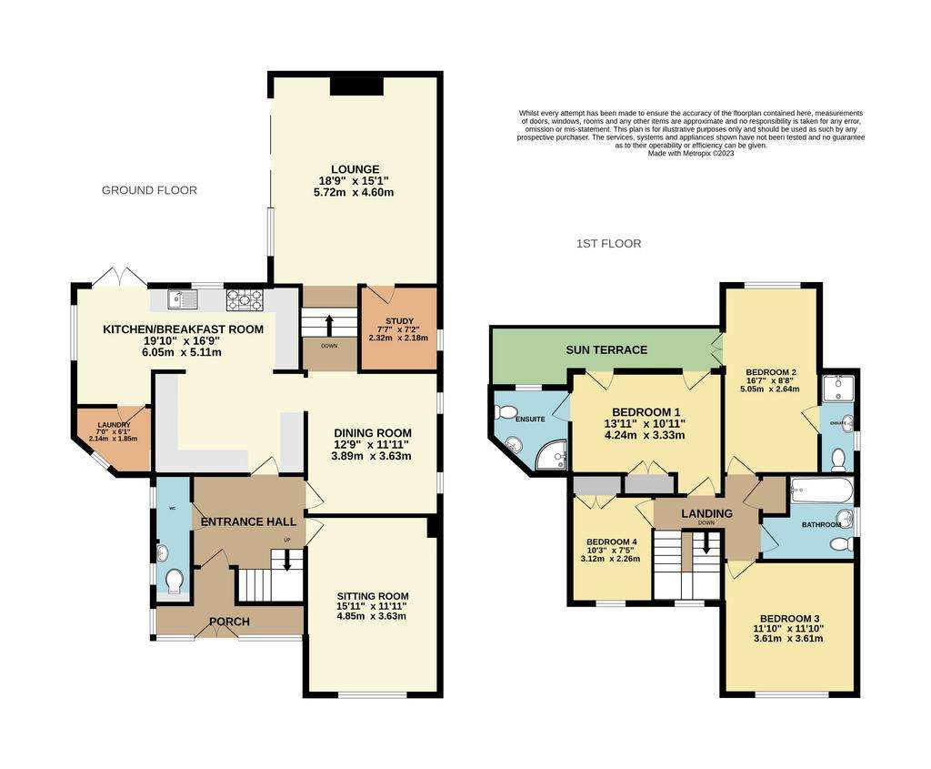 4 bedroom detached house for sale - floorplan