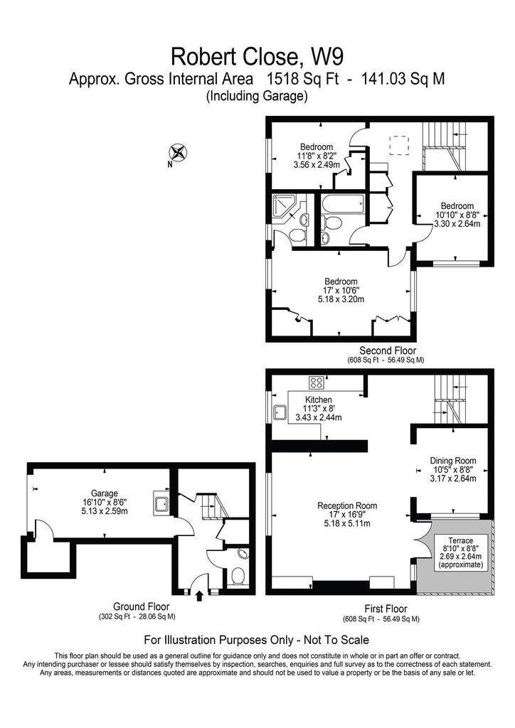 3 bedroom terraced house to rent - floorplan