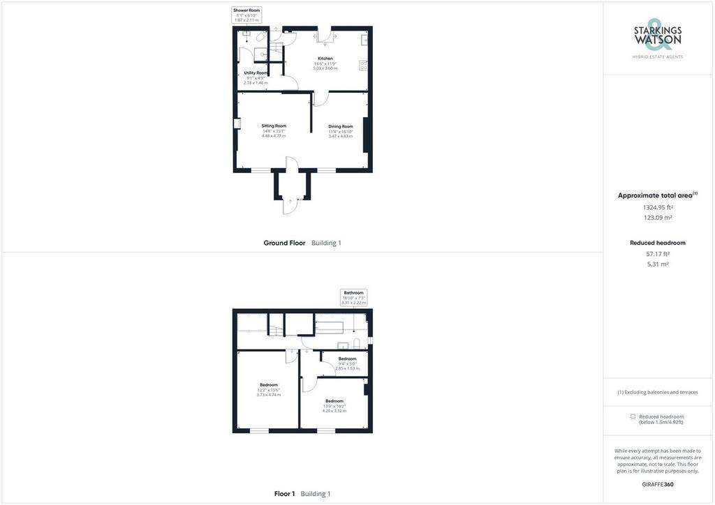 3 bedroom terraced house for sale - floorplan