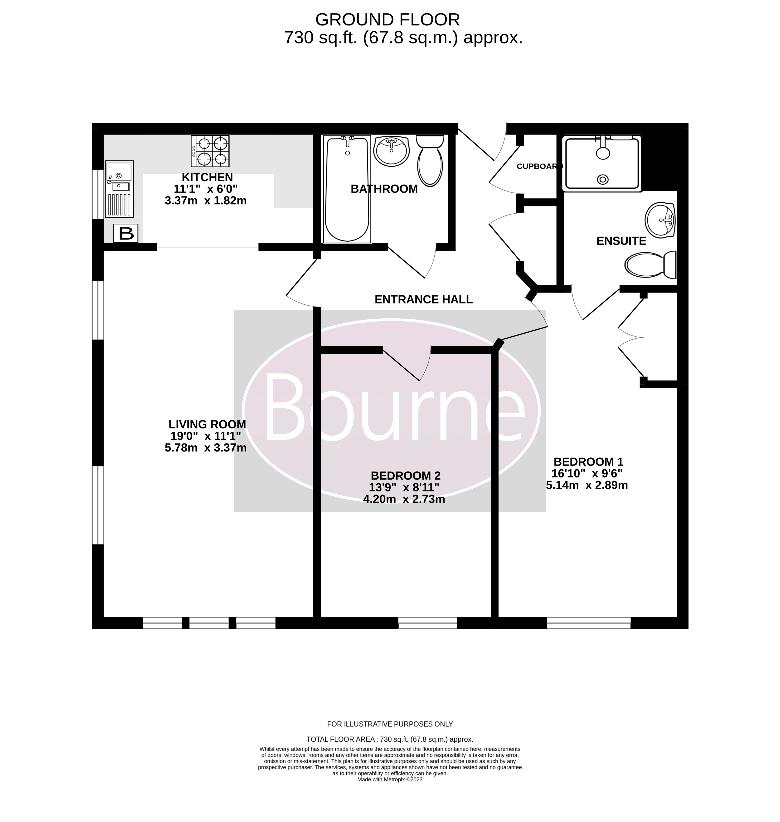 2 bedroom flat for sale - floorplan