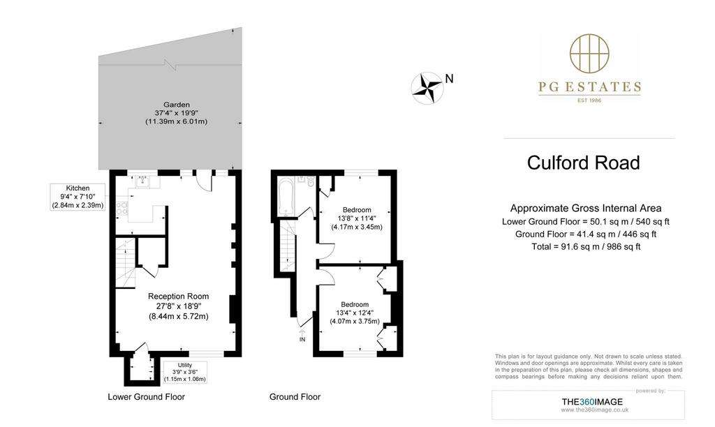 2 bedroom maisonette to rent - floorplan