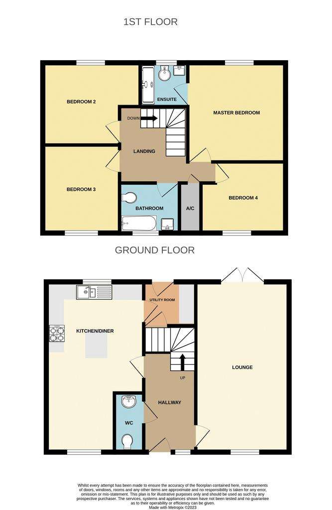 4 bedroom detached house to rent - floorplan