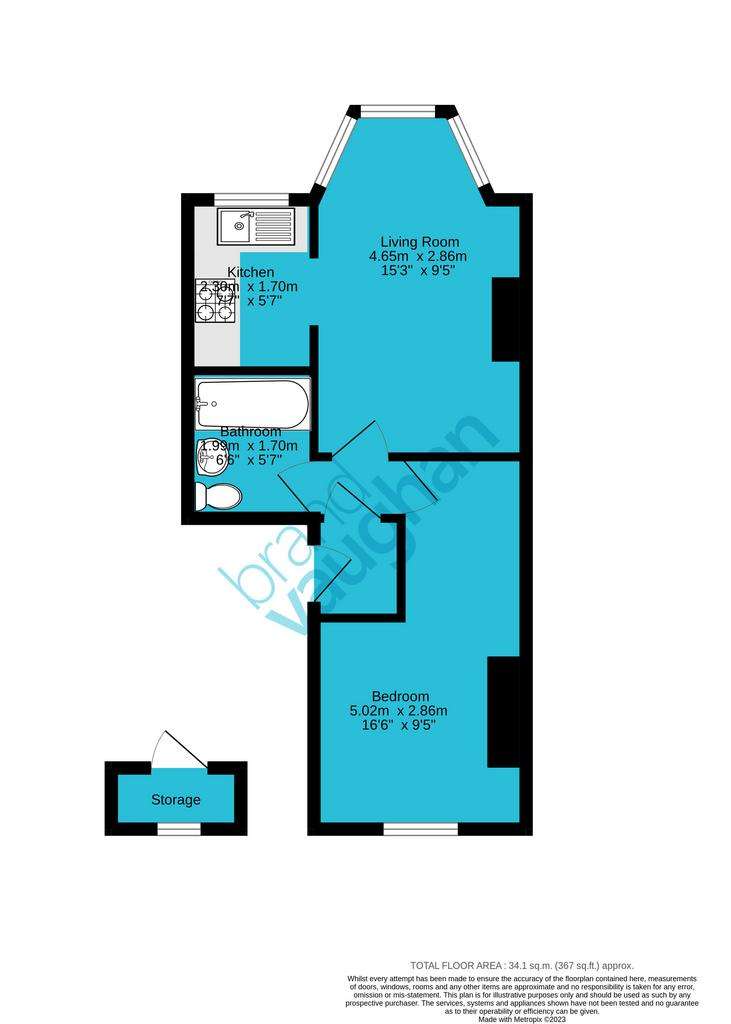 1 bedroom flat for sale - floorplan