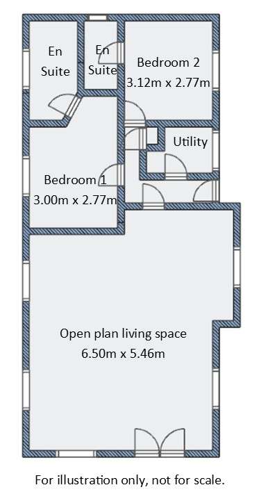 2 bedroom Property for sale - floorplan