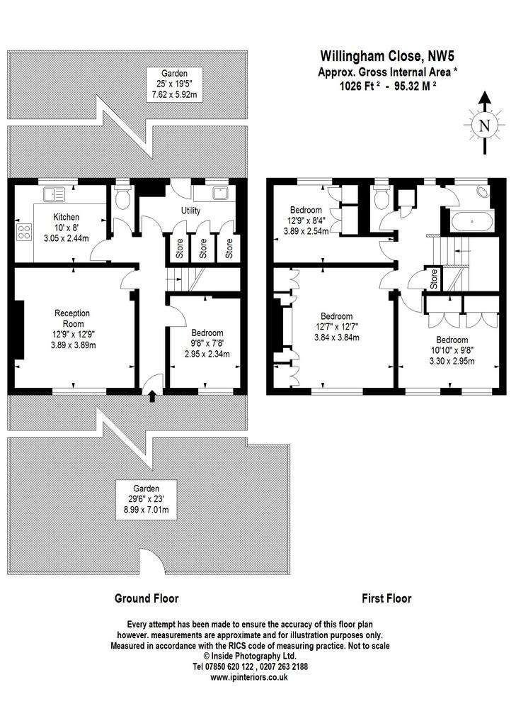 4 bedroom maisonette to rent - floorplan