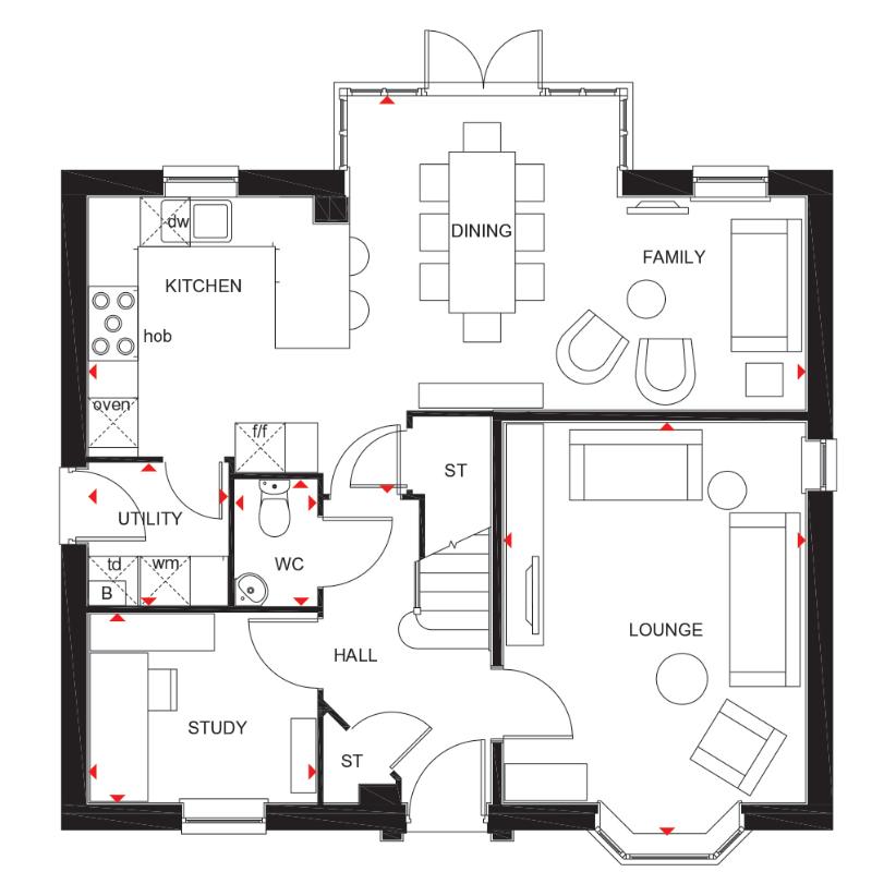 4 bedroom detached house for sale - floorplan