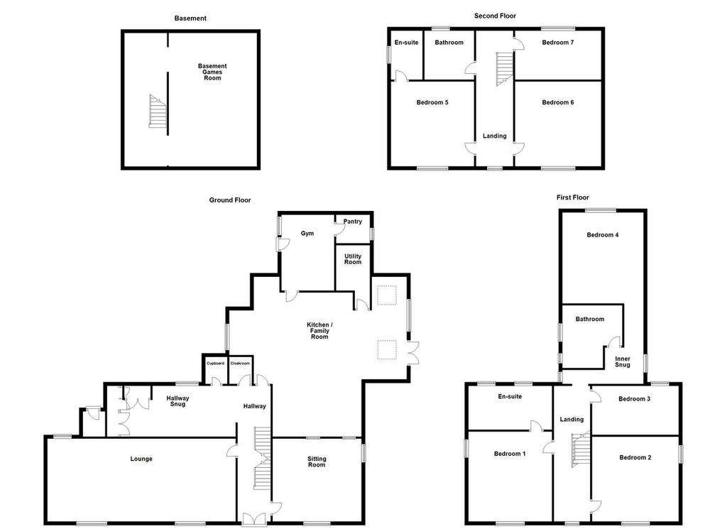7 bedroom farm house for sale - floorplan