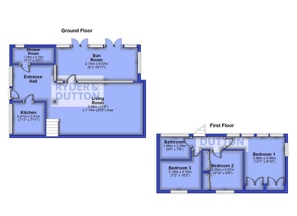 3 bedroom house for sale - floorplan