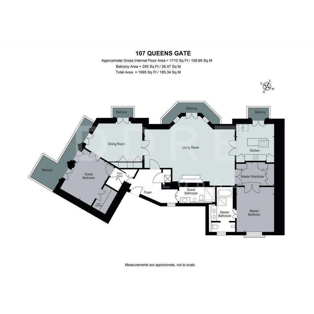 2 bedroom flat to rent - floorplan