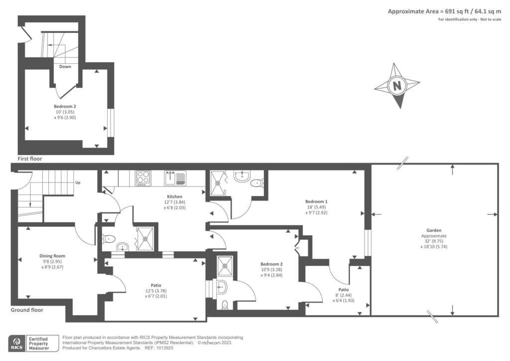 4 bedroom flat to rent - floorplan