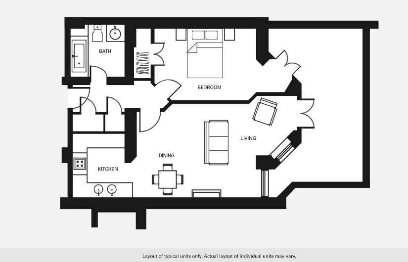 1 bedroom flat to rent - floorplan