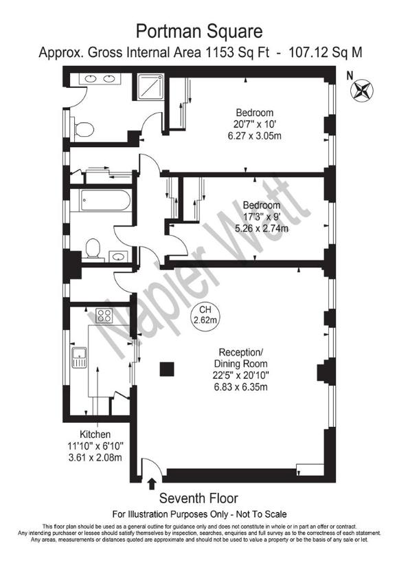 2 bedroom flat for sale - floorplan