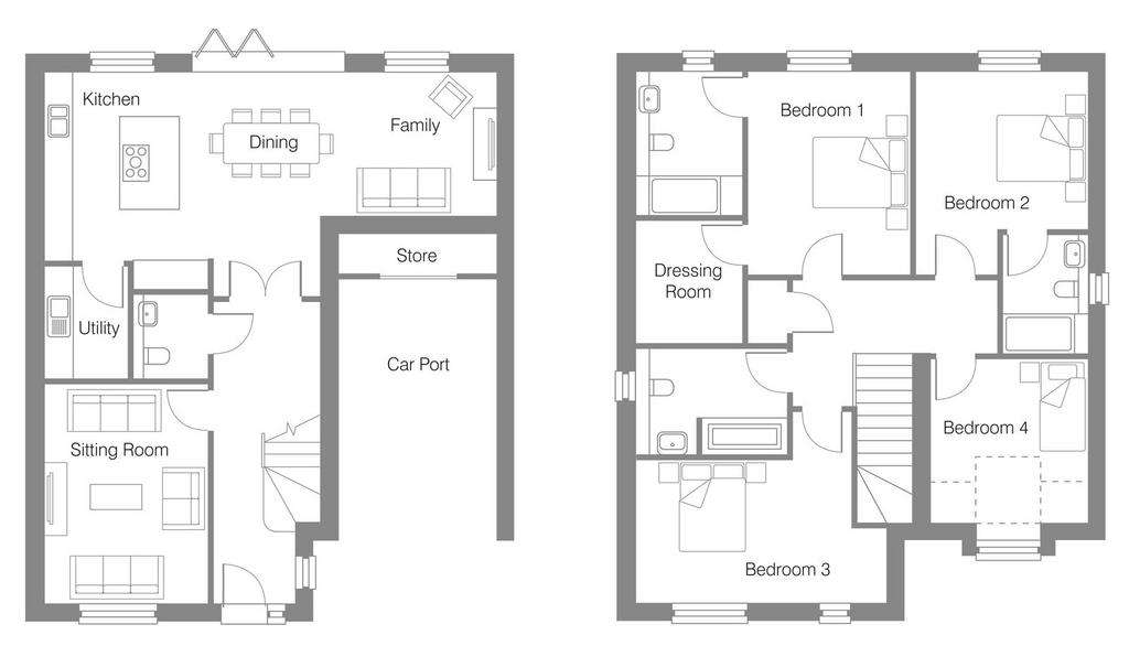 4 bedroom detached house for sale - floorplan