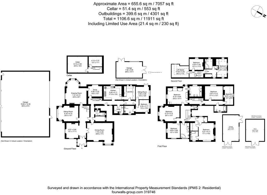 8 bedroom equestrian facility for sale - floorplan