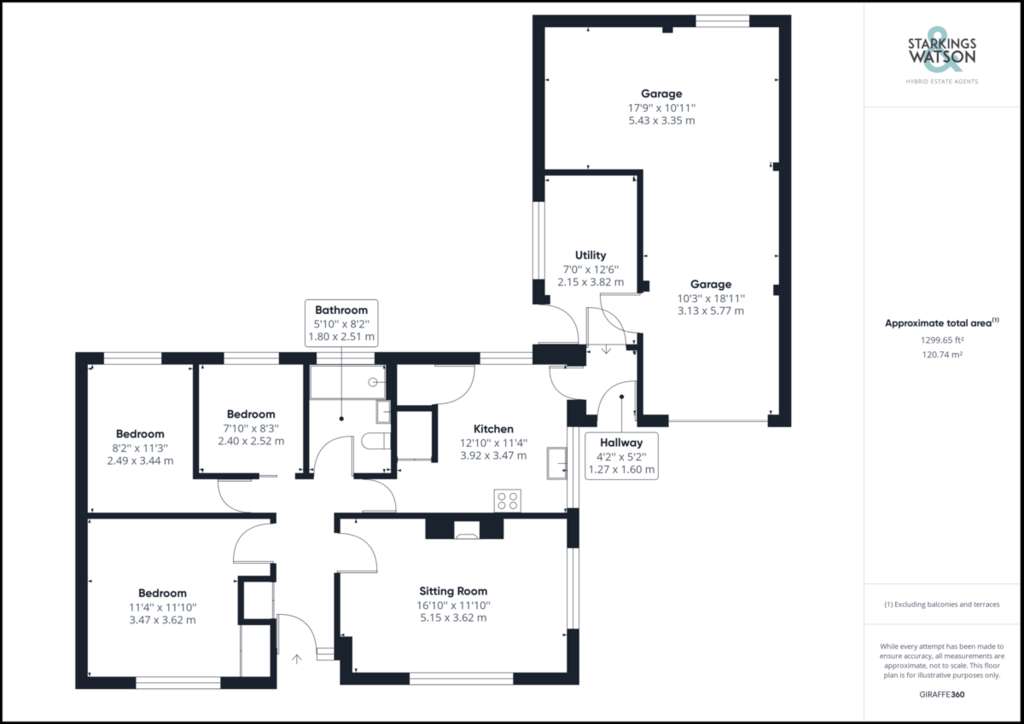 3 bedroom detached bungalow for sale - floorplan