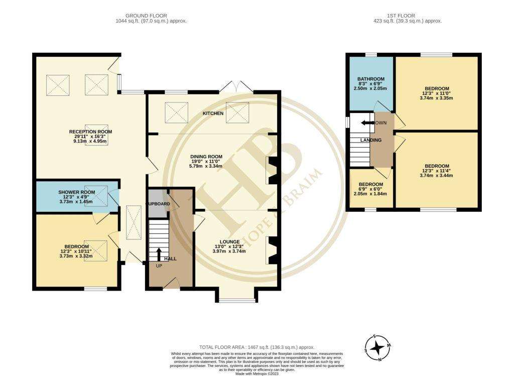 4 bedroom semi-detached house for sale - floorplan