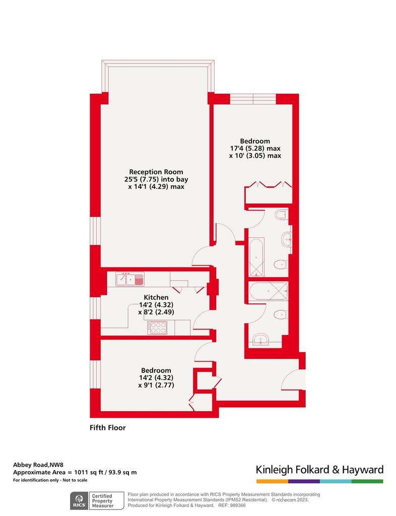 2 bedroom flat for sale - floorplan