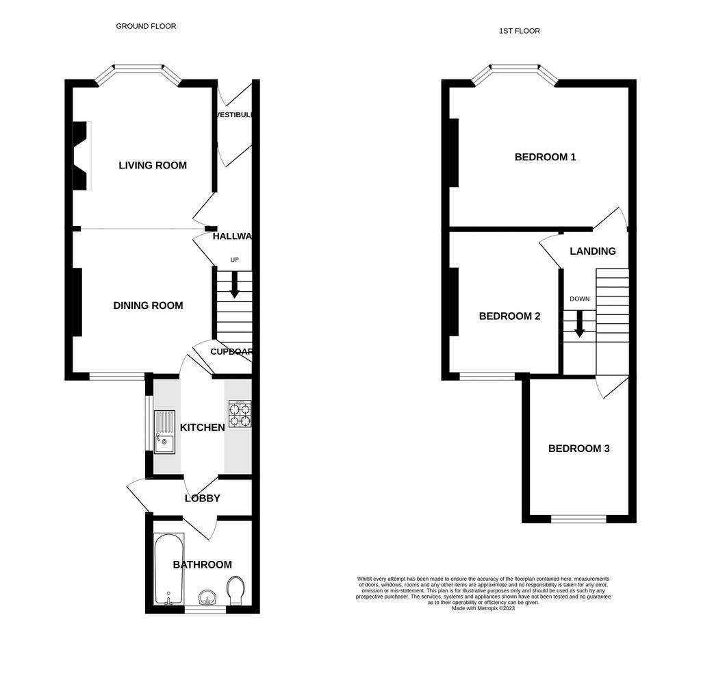 3 bedroom terraced house to rent - floorplan