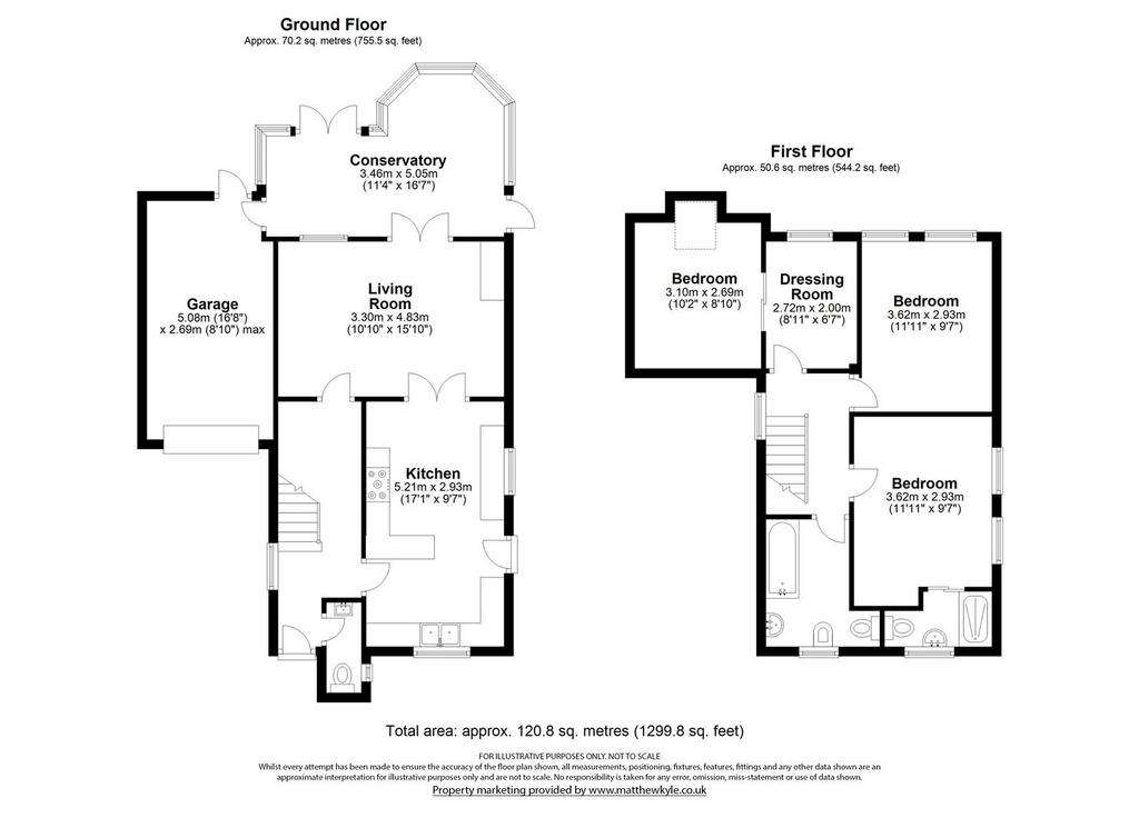 3 bedroom link-detached house for sale - floorplan