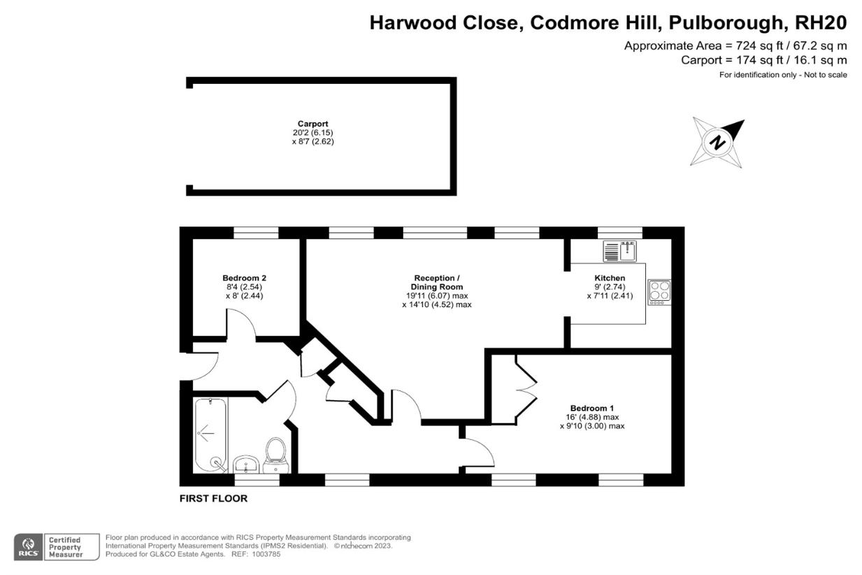 2 bedroom flat for sale - floorplan