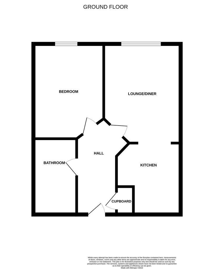 1 bedroom retirement property for sale - floorplan