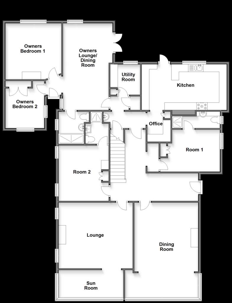 9 bedroom character property for sale - floorplan