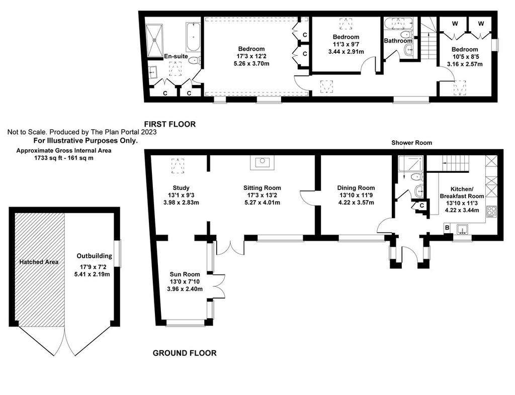 3 bedroom cottage for sale - floorplan