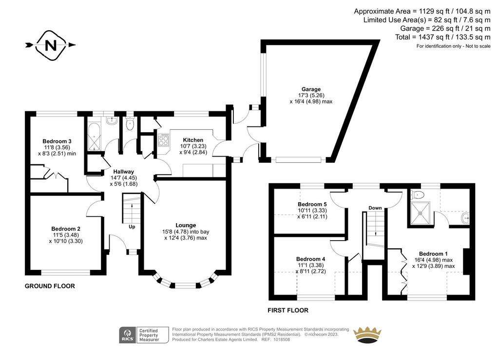 5 bedroom detached house for sale - floorplan