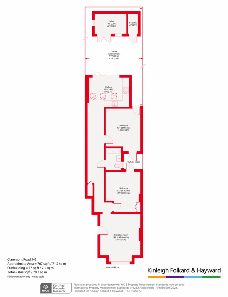 2 bedroom flat for sale - floorplan