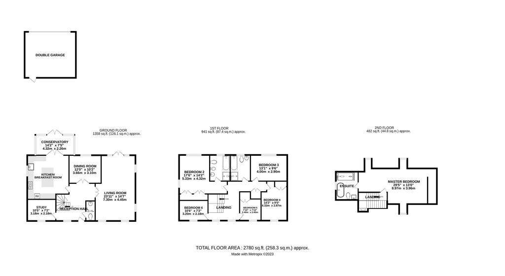 6 bedroom detached house for sale - floorplan