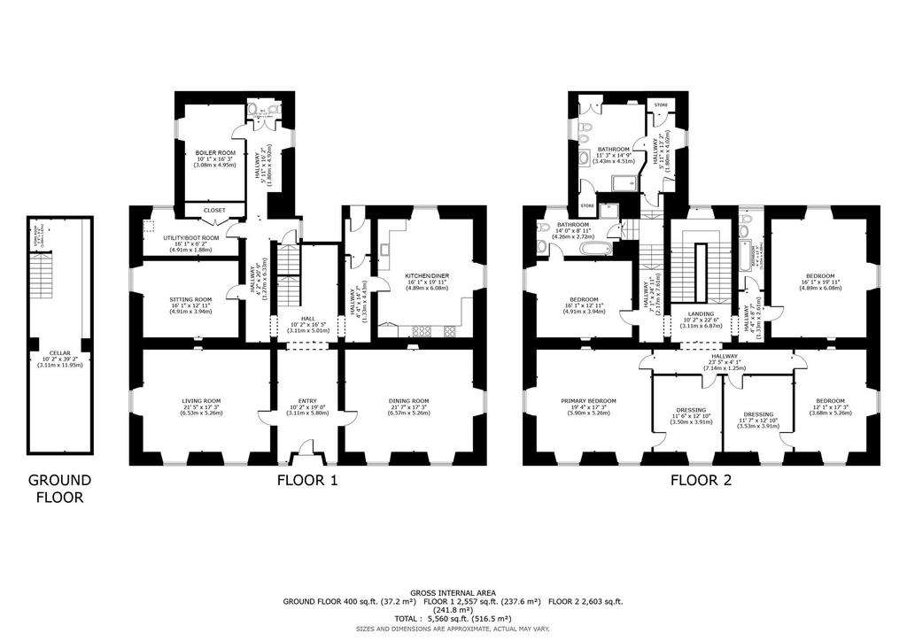 4 bedroom semi-detached house for sale - floorplan