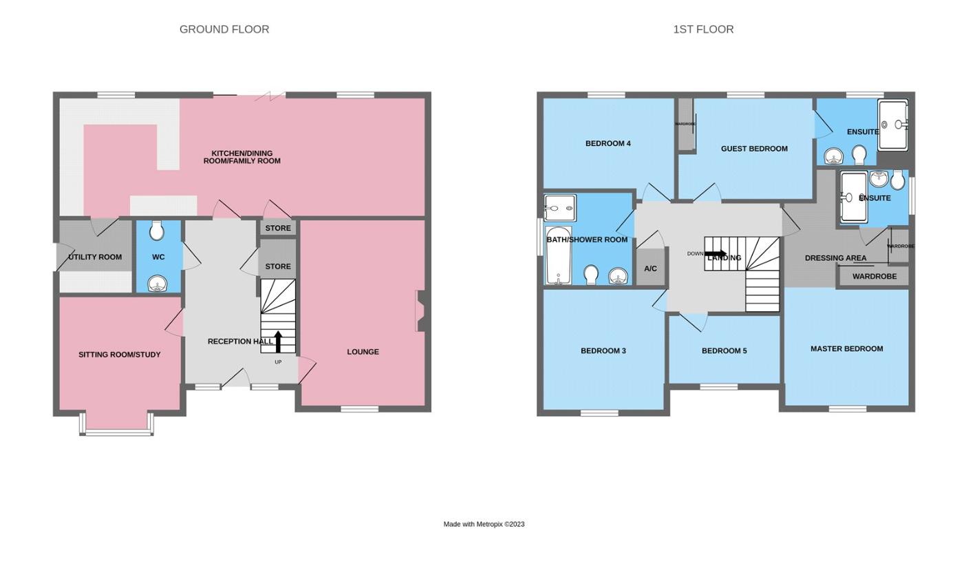 5 bedroom property for sale - floorplan