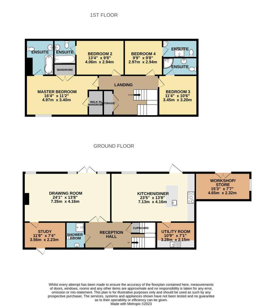 4 bedroom barn conversion for sale - floorplan