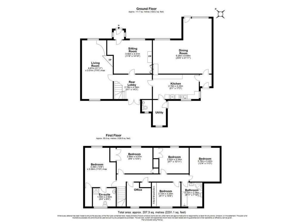 6 bedroom semi-detached house for sale - floorplan