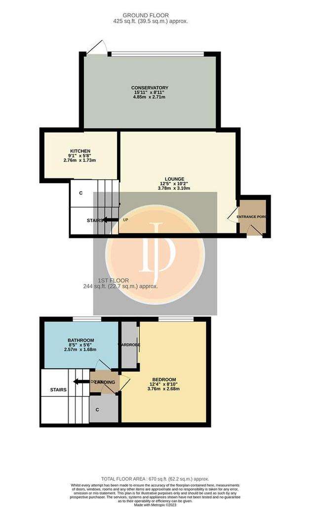 1 bedroom house to rent - floorplan