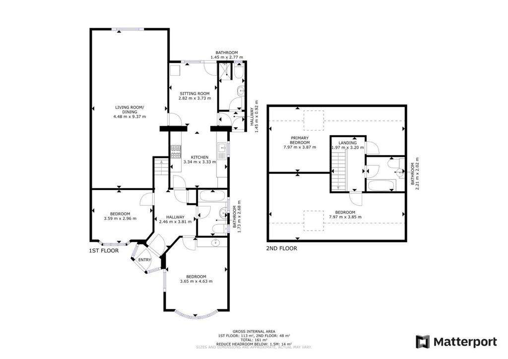 4 bedroom semi-detached bungalow for sale - floorplan