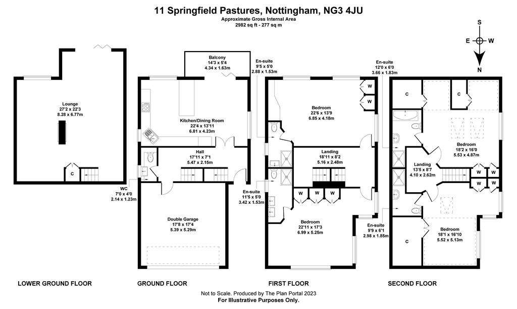 4 bedroom detached house for sale - floorplan