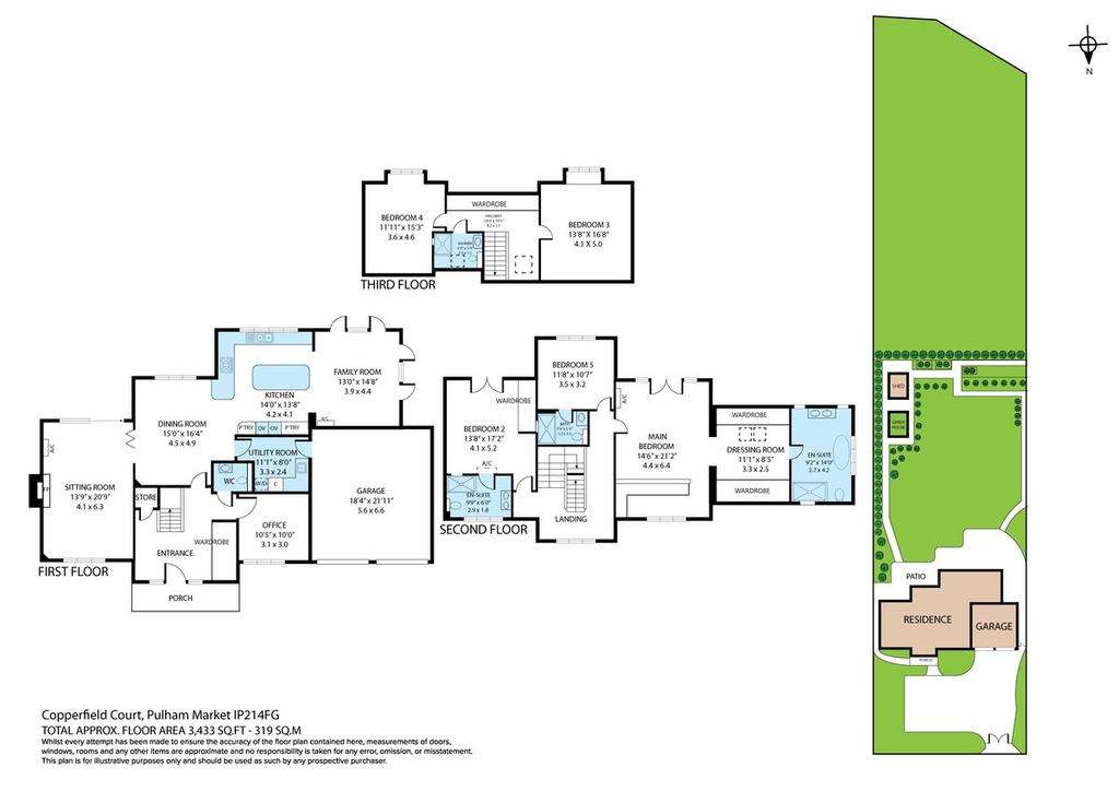 5 bedroom detached house for sale - floorplan