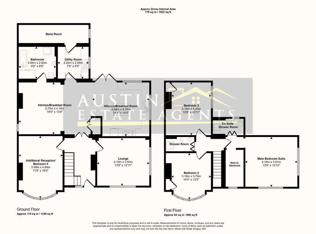 4 bedroom detached house for sale - floorplan