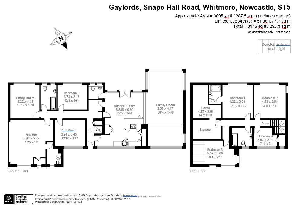 5 bedroom detached house to rent - floorplan