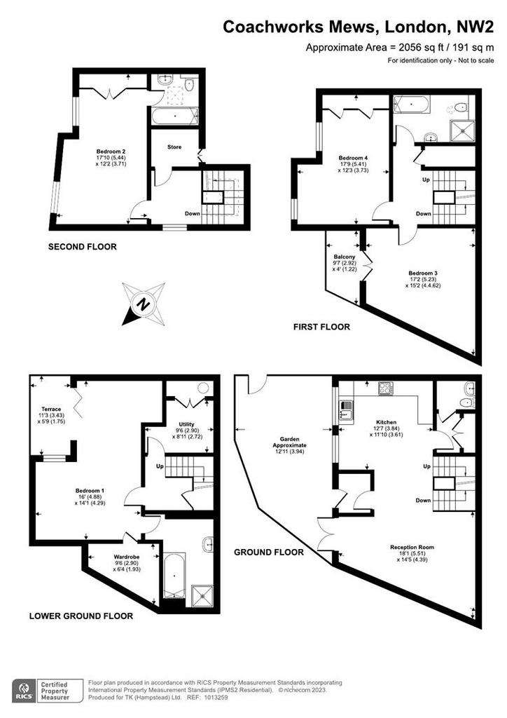 4 bedroom house to rent - floorplan