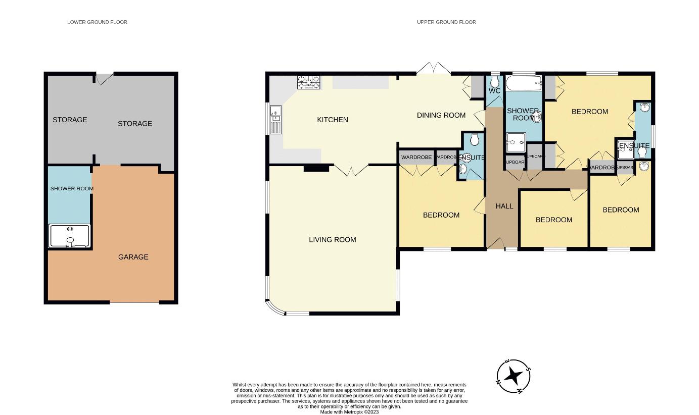 4 bedroom bungalow for sale - floorplan