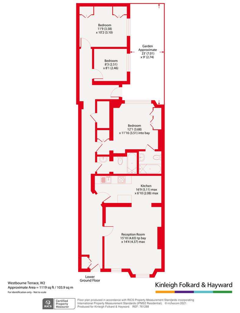 3 bedroom flat for sale - floorplan